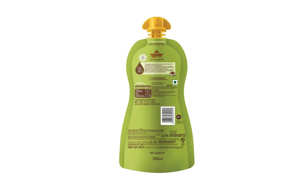 Paper Boat Jeera Buttermilk    Pouch  250 millilitre